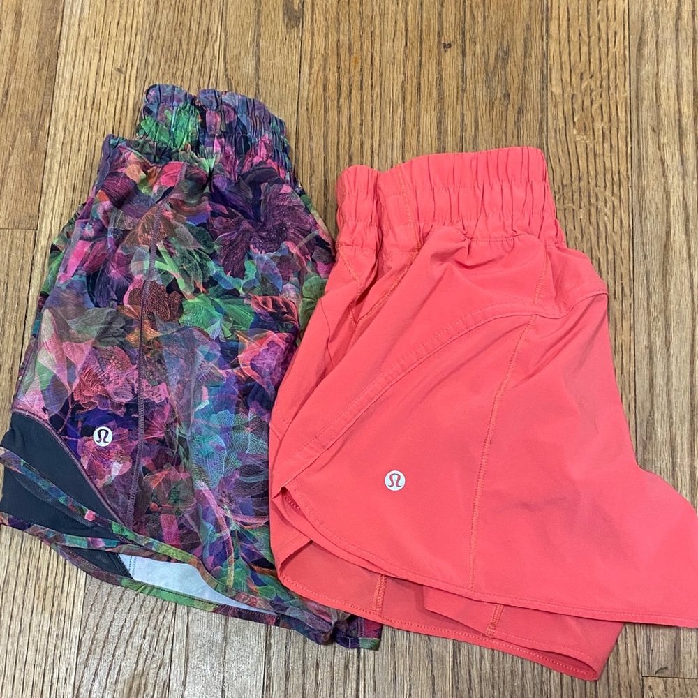 lululemon athletica Kids Floral and Coral Shorts